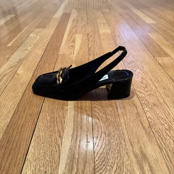JIMMY CHOO - (New) Diamond Tilda Black Patent Slingback Loafers - NEW - Picture 10 of 16